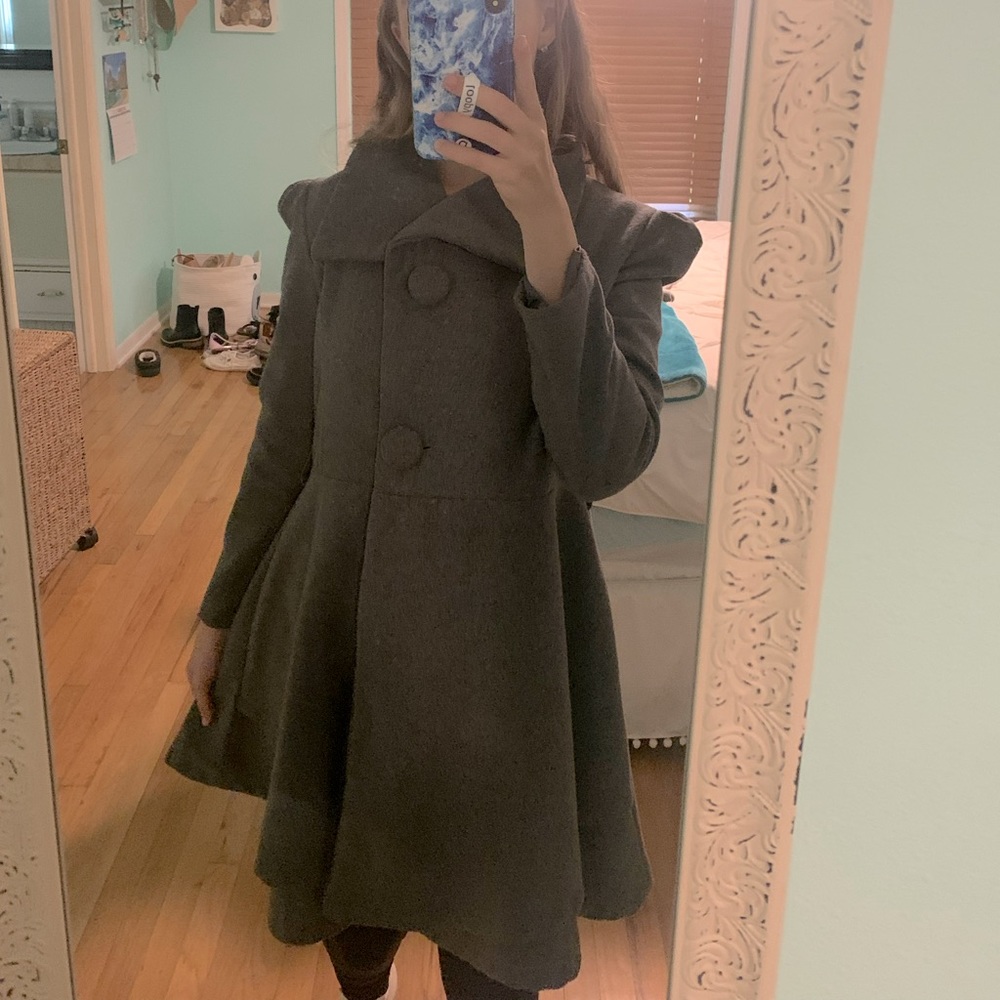 Grey Peacoat